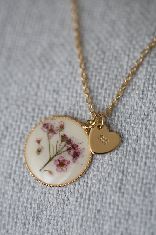 Necklace Spirea on Gold Chain