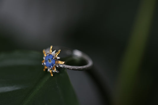 Ring Blossom Sun , sterling silver