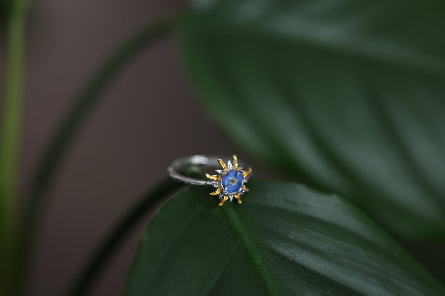 Ring Blossom Sun , sterling silver