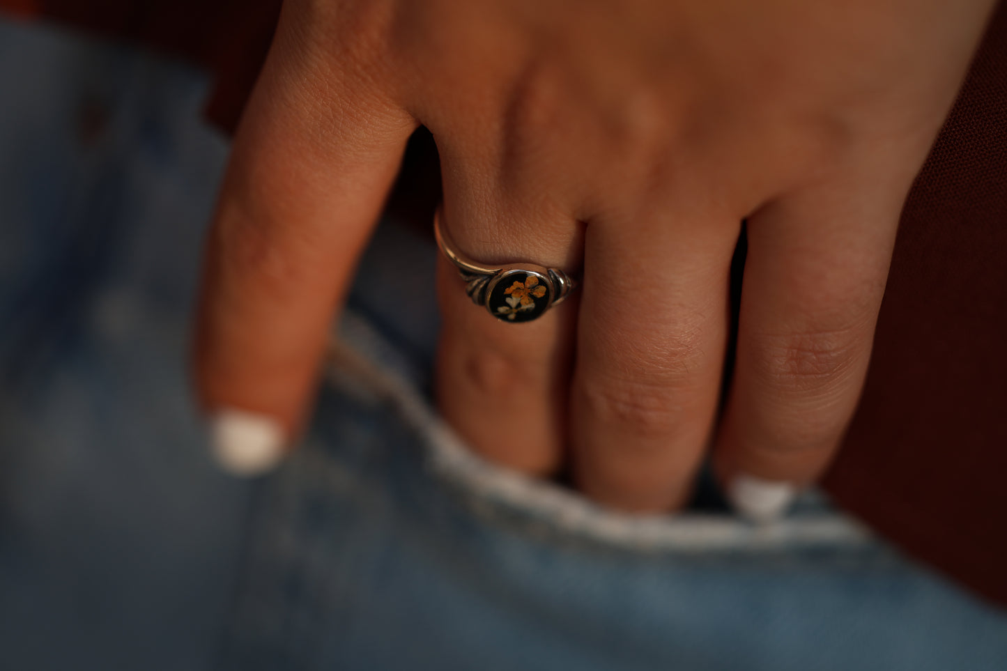 Ring Vintage Signature, sterling silver