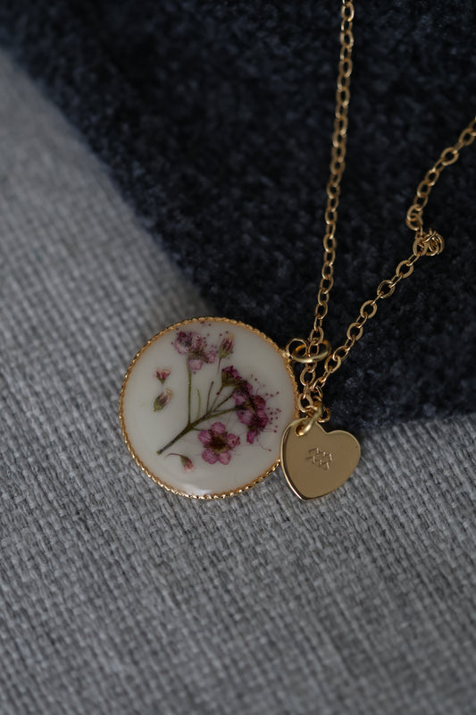 Necklace Spirea on Gold Chain