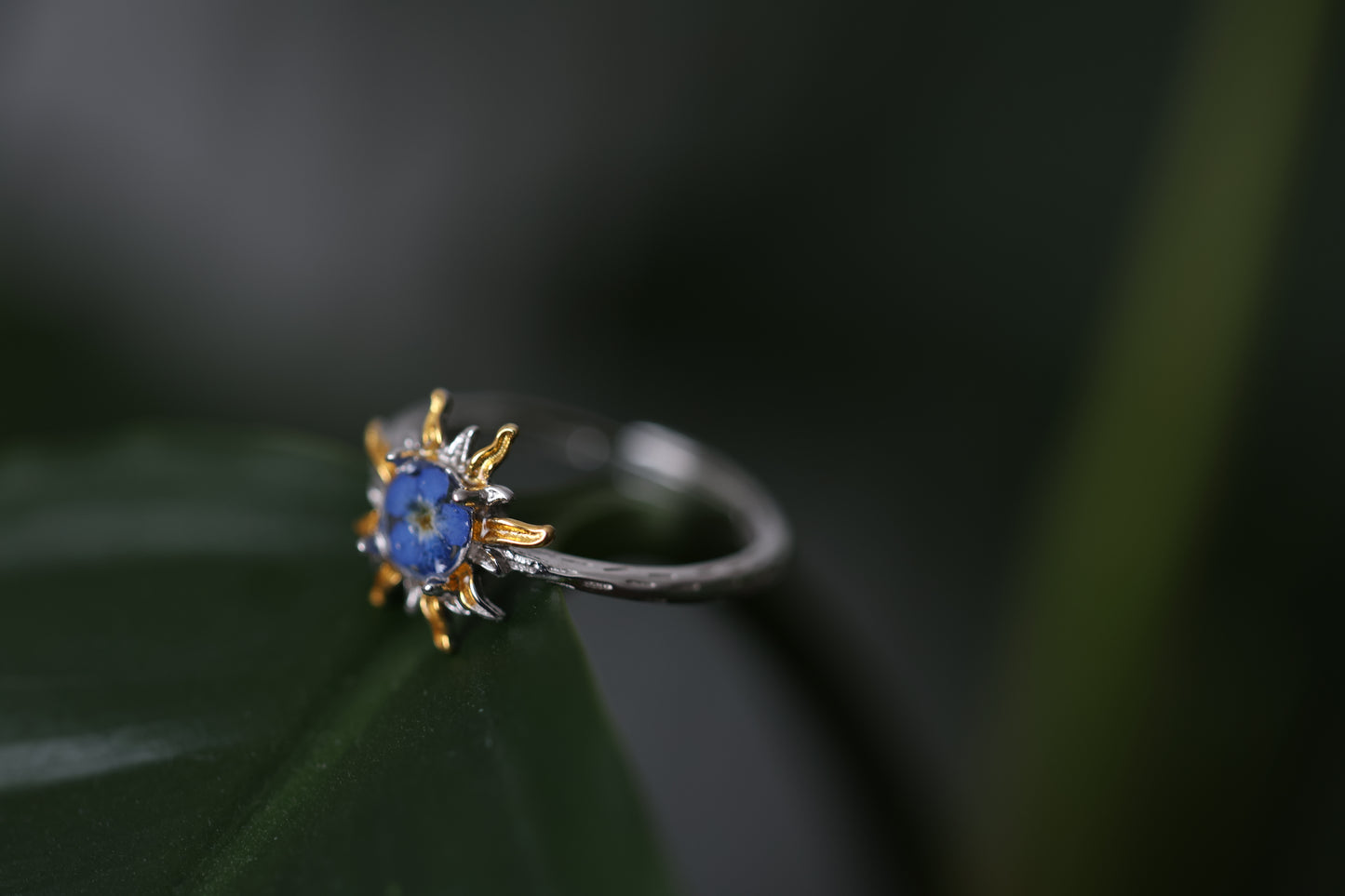 Ring Blossom Sun , sterling silver
