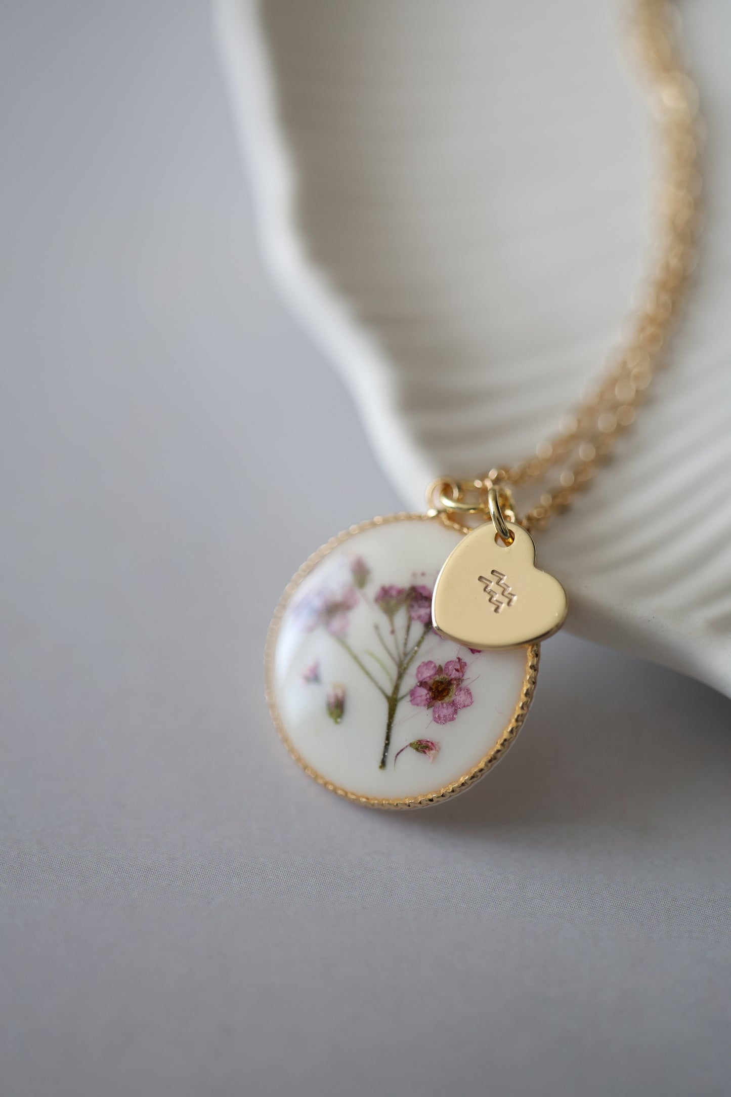 Necklace Spirea on Gold Chain