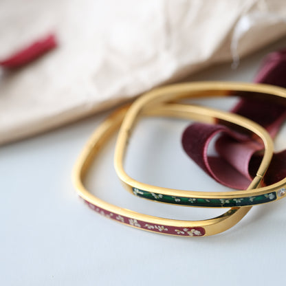 Handmade Stainless Steel Flower Bracelet - Real tiny flowers