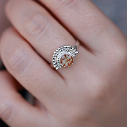 Ձեռագործ արծաթյա մատանի "Warm Autumn"