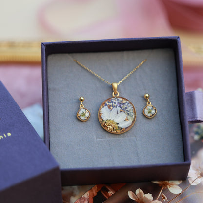 Ձեռագործ արծաթյա հավաքածու "Daisy"