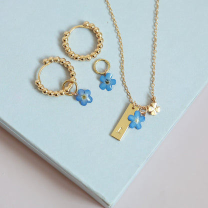 Անվանական ձեռագործ վզնոց "A little Luck and Love"