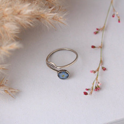 Բնությամբ ներշնչված մատանի "Տերև"