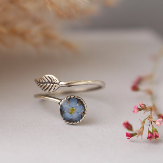 Բնությամբ ներշնչված մատանի "Տերև"