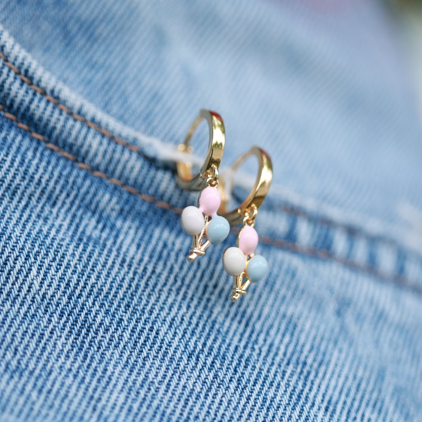 Colorful Balloon Dainty Earrings for Girls