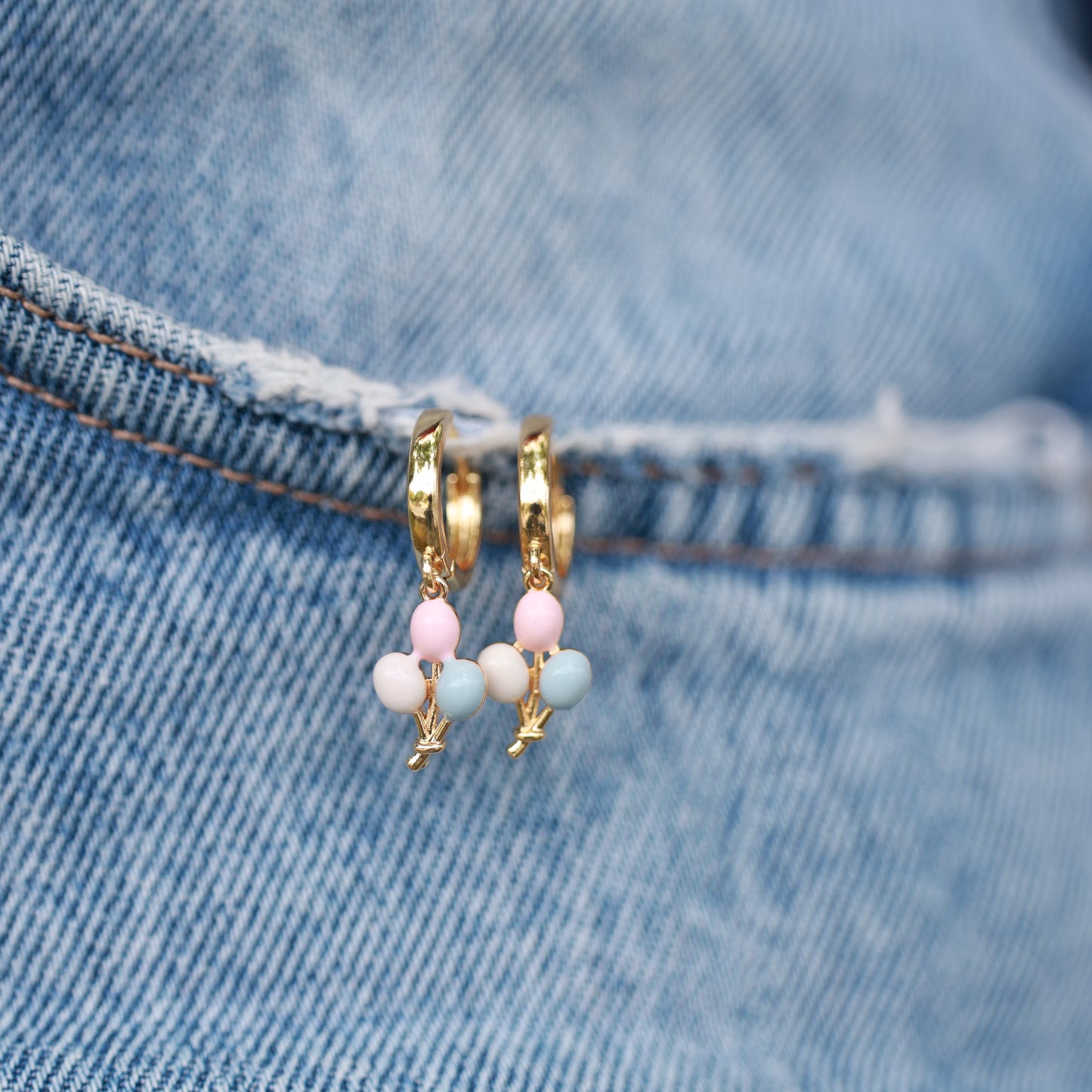 Colorful Balloon Dainty Earrings for Girls
