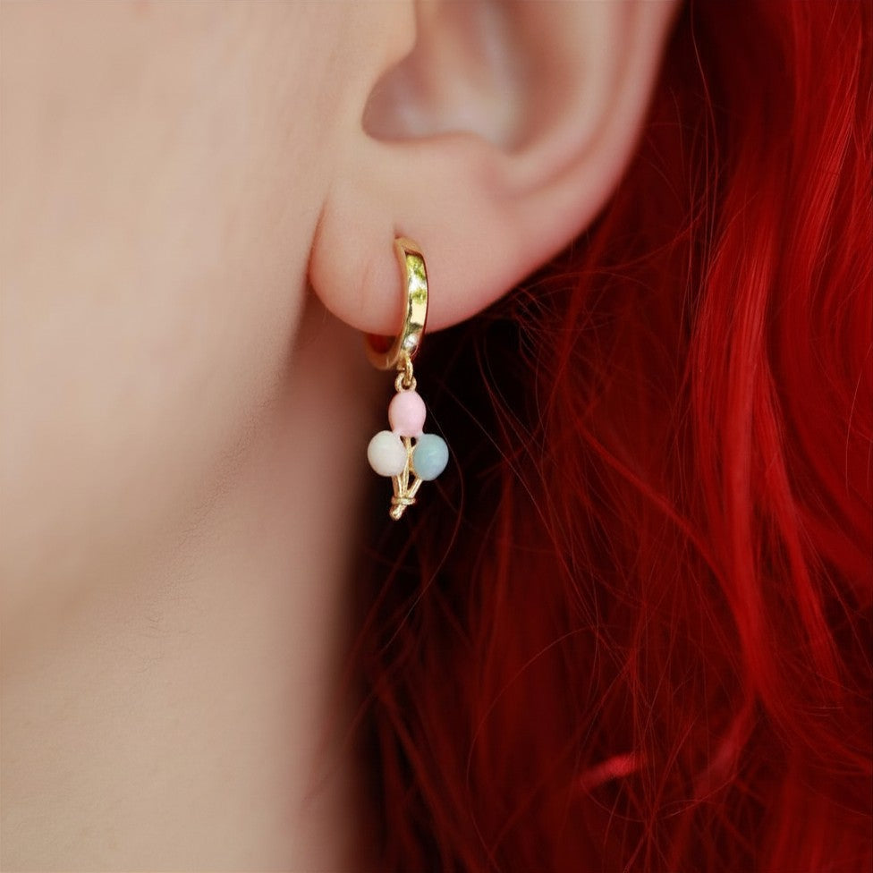 Colorful Balloon Dainty Earrings for Girls